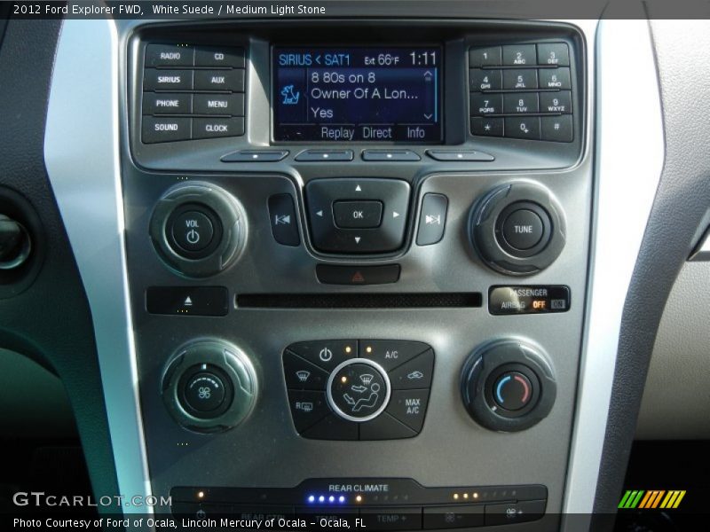 White Suede / Medium Light Stone 2012 Ford Explorer FWD