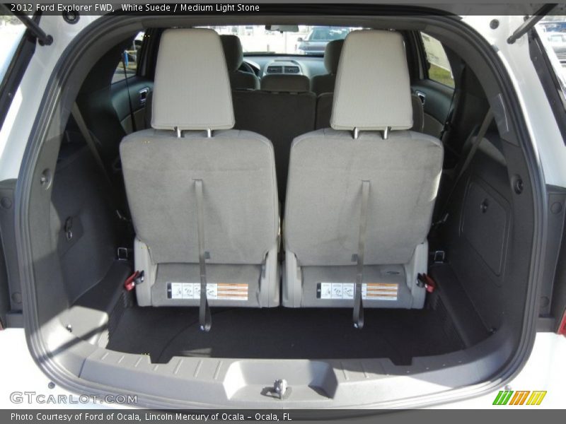 White Suede / Medium Light Stone 2012 Ford Explorer FWD