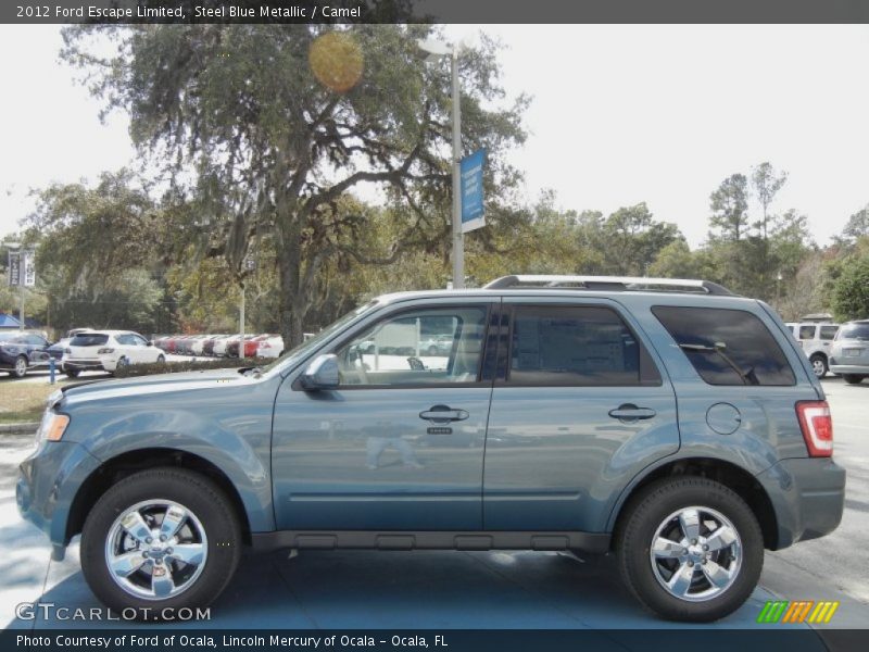 Steel Blue Metallic / Camel 2012 Ford Escape Limited