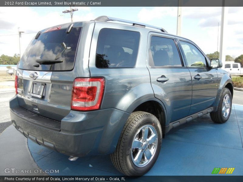 Steel Blue Metallic / Camel 2012 Ford Escape Limited