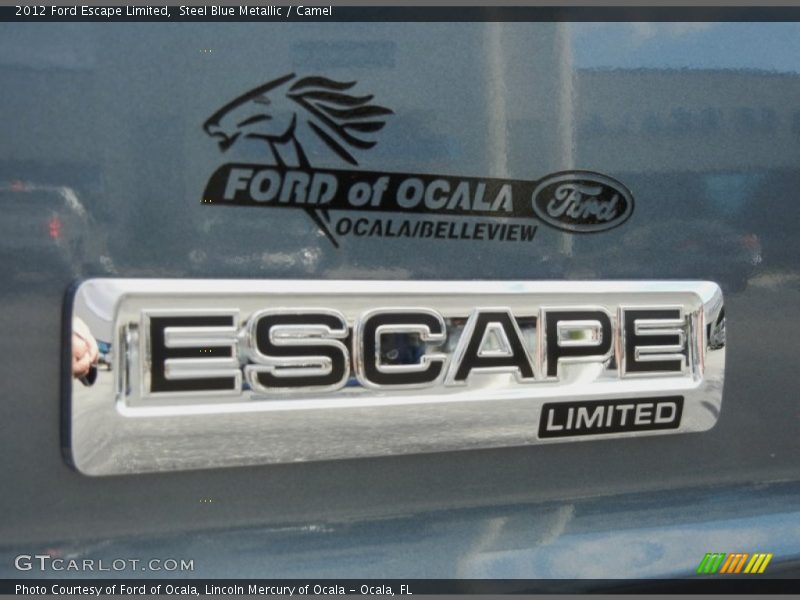 Steel Blue Metallic / Camel 2012 Ford Escape Limited