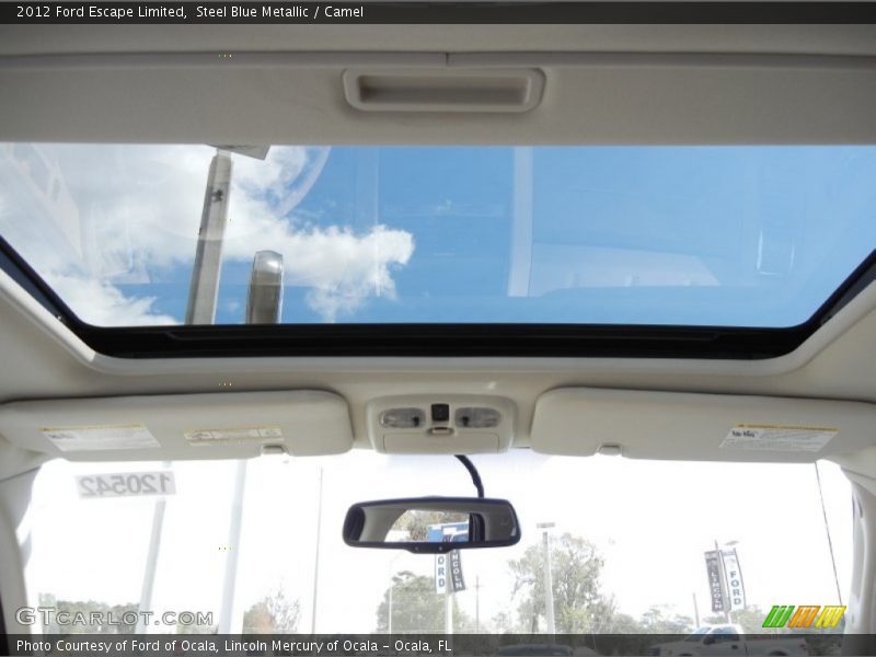 Steel Blue Metallic / Camel 2012 Ford Escape Limited