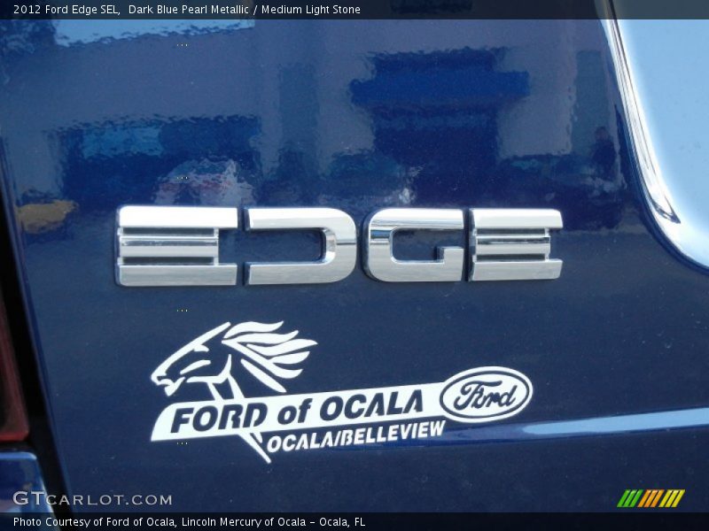 Dark Blue Pearl Metallic / Medium Light Stone 2012 Ford Edge SEL