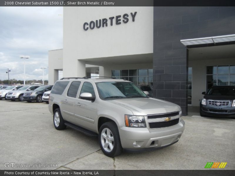 Silver Birch Metallic / Ebony 2008 Chevrolet Suburban 1500 LT