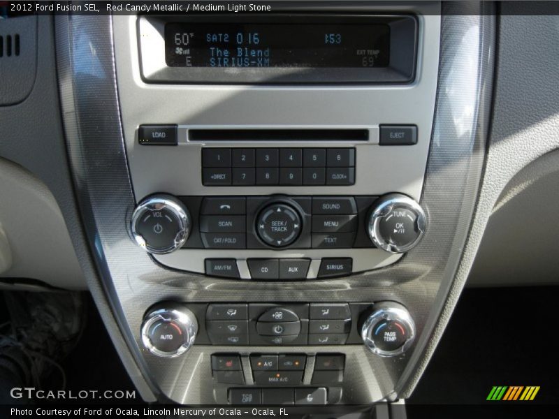 Red Candy Metallic / Medium Light Stone 2012 Ford Fusion SEL