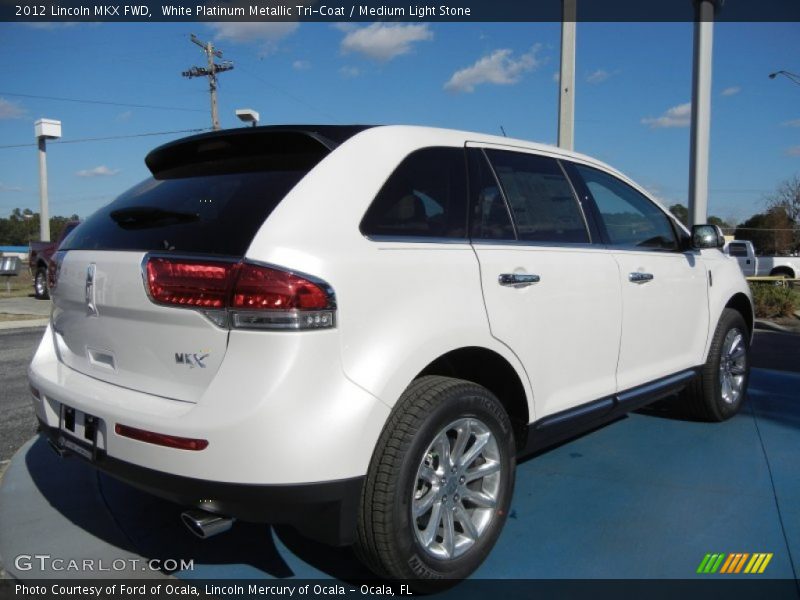 White Platinum Metallic Tri-Coat / Medium Light Stone 2012 Lincoln MKX FWD