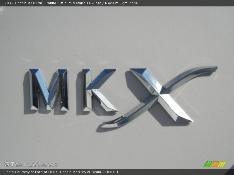 White Platinum Metallic Tri-Coat / Medium Light Stone 2012 Lincoln MKX FWD