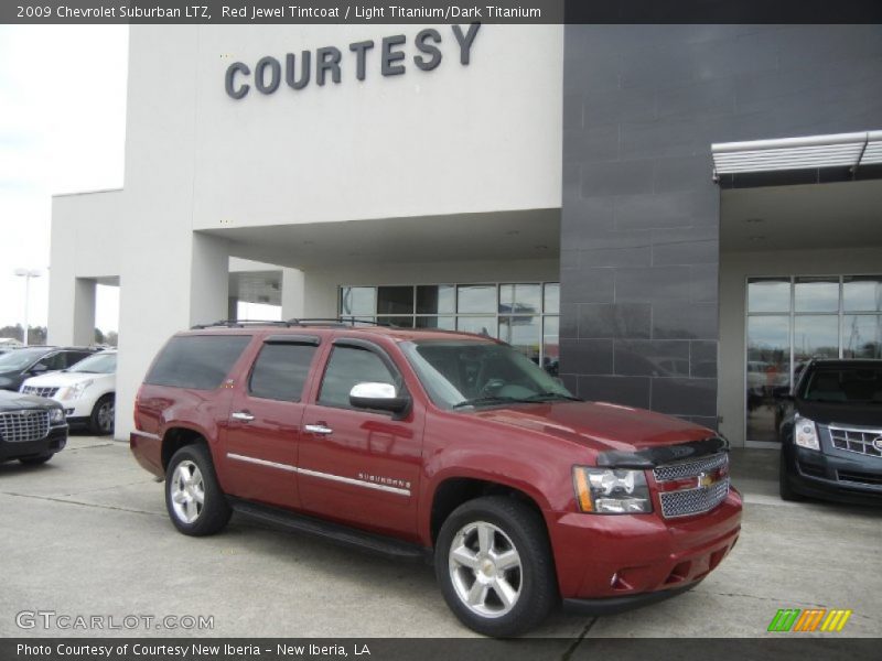Red Jewel Tintcoat / Light Titanium/Dark Titanium 2009 Chevrolet Suburban LTZ