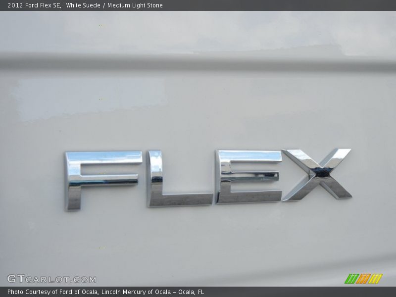 White Suede / Medium Light Stone 2012 Ford Flex SE