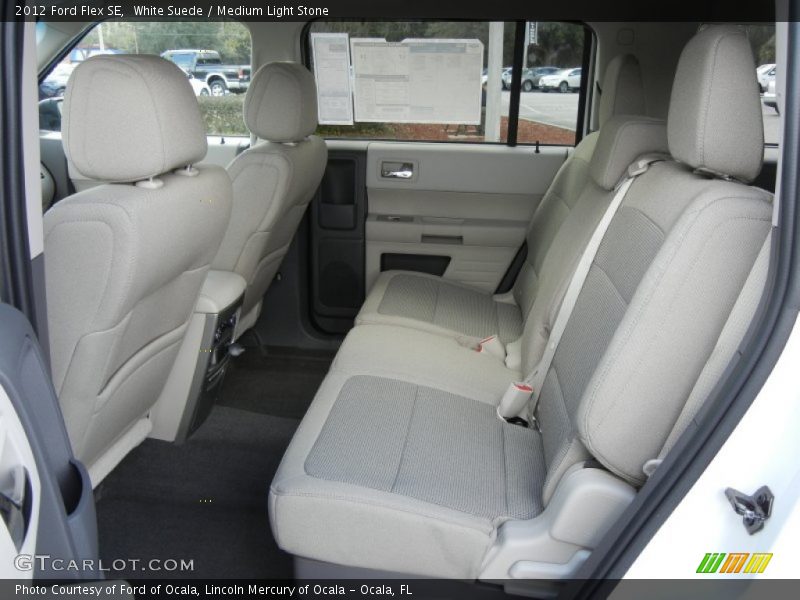 White Suede / Medium Light Stone 2012 Ford Flex SE