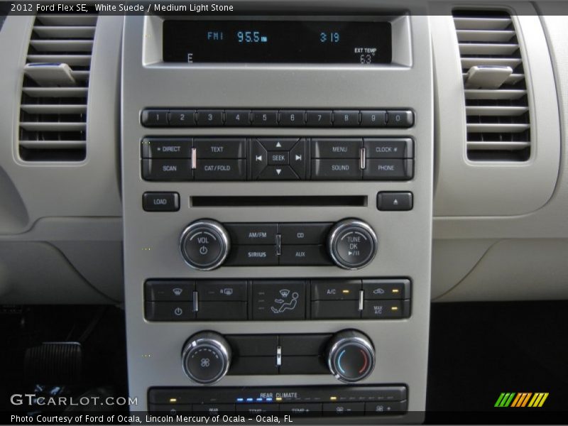 White Suede / Medium Light Stone 2012 Ford Flex SE