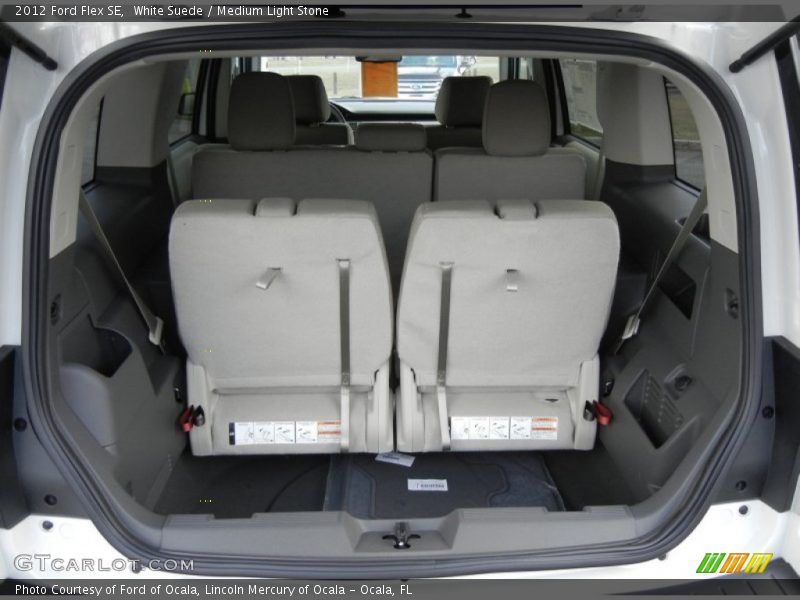 White Suede / Medium Light Stone 2012 Ford Flex SE