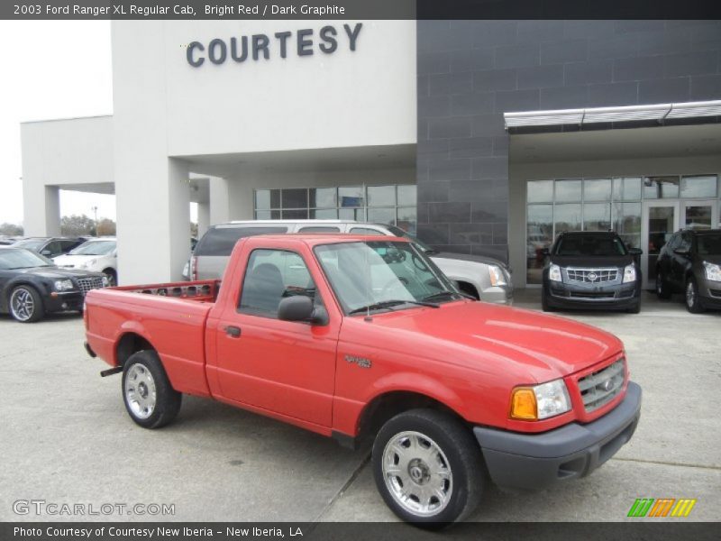 Bright Red / Dark Graphite 2003 Ford Ranger XL Regular Cab