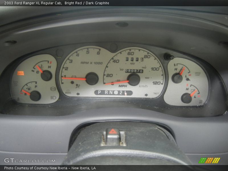  2003 Ranger XL Regular Cab XL Regular Cab Gauges