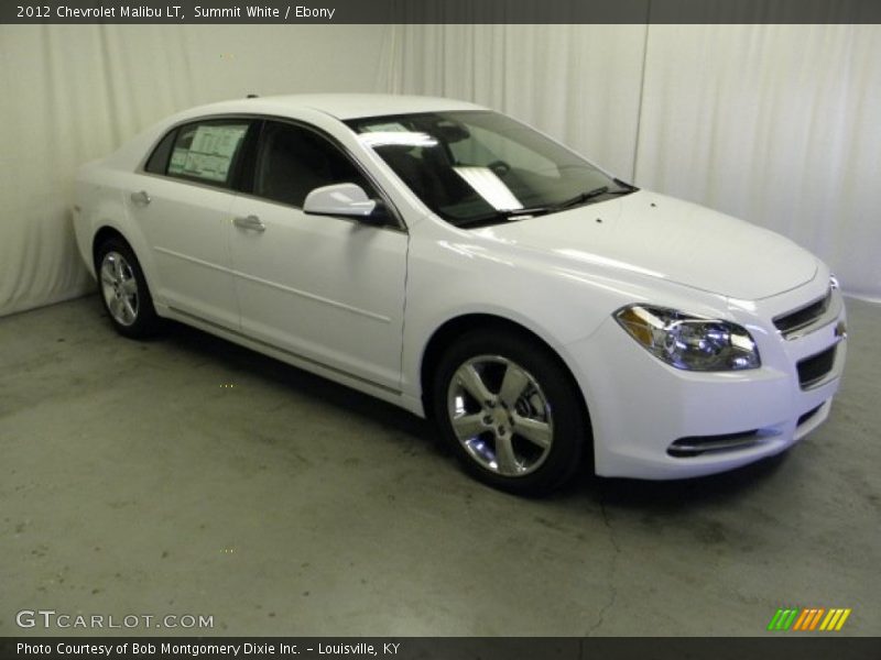 Summit White / Ebony 2012 Chevrolet Malibu LT