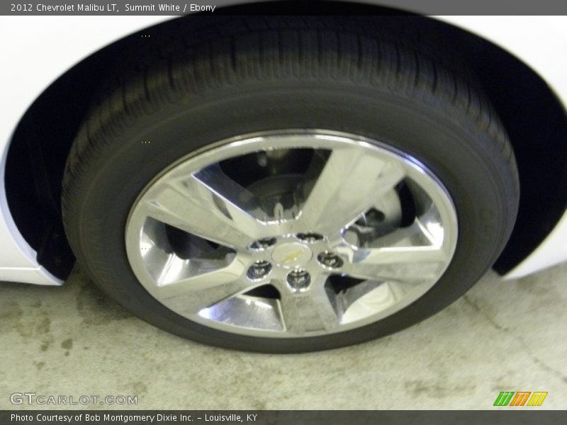 Summit White / Ebony 2012 Chevrolet Malibu LT