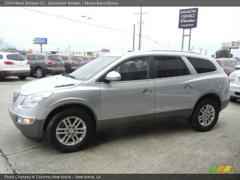 Quicksilver Metallic / Ebony Black/Ebony 2009 Buick Enclave CX