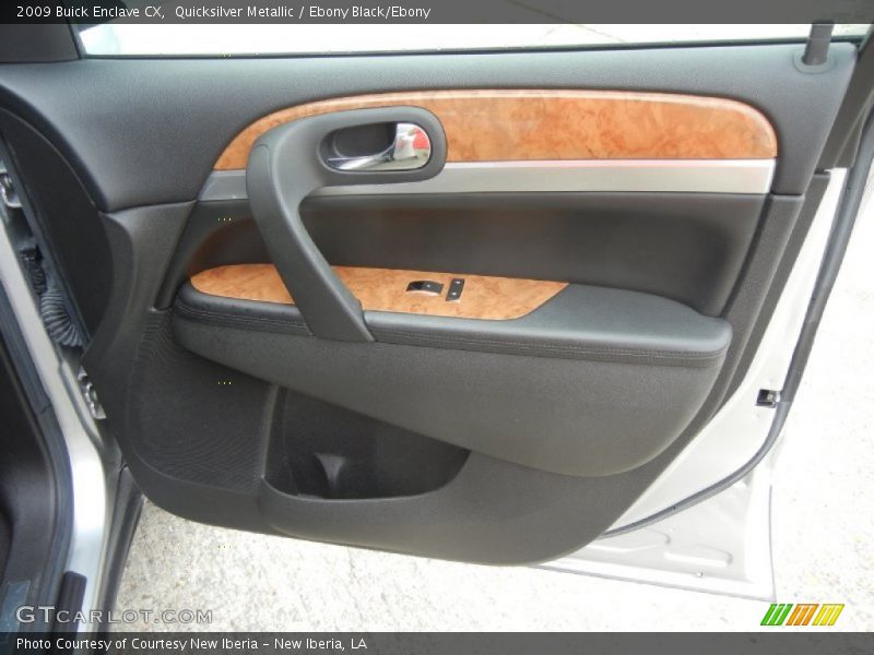 Quicksilver Metallic / Ebony Black/Ebony 2009 Buick Enclave CX