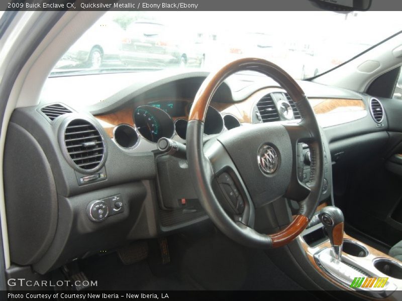 Quicksilver Metallic / Ebony Black/Ebony 2009 Buick Enclave CX