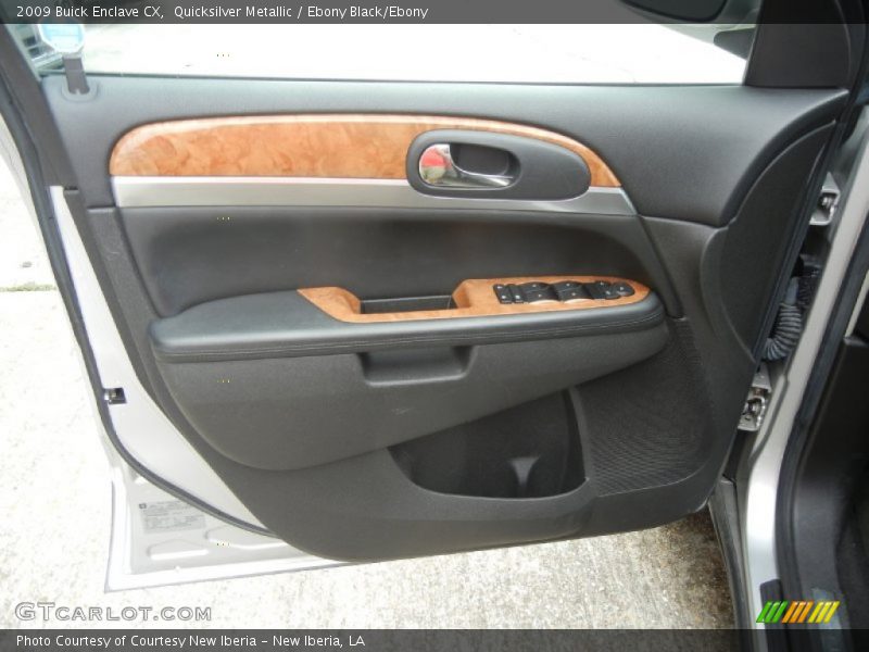Quicksilver Metallic / Ebony Black/Ebony 2009 Buick Enclave CX
