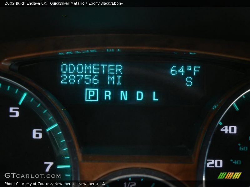 Quicksilver Metallic / Ebony Black/Ebony 2009 Buick Enclave CX