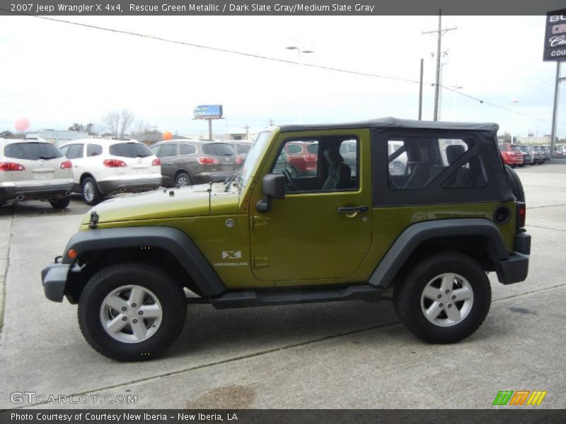 Rescue Green Metallic / Dark Slate Gray/Medium Slate Gray 2007 Jeep Wrangler X 4x4