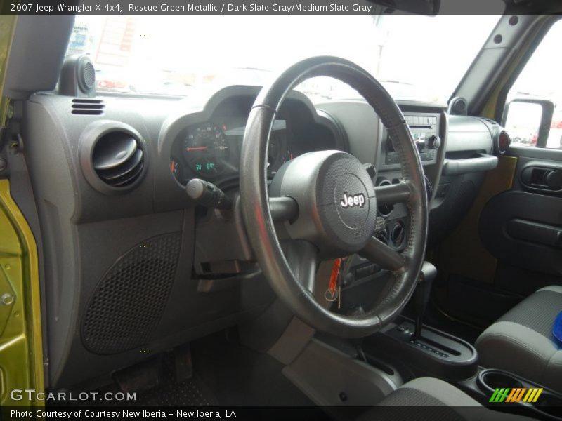 Rescue Green Metallic / Dark Slate Gray/Medium Slate Gray 2007 Jeep Wrangler X 4x4