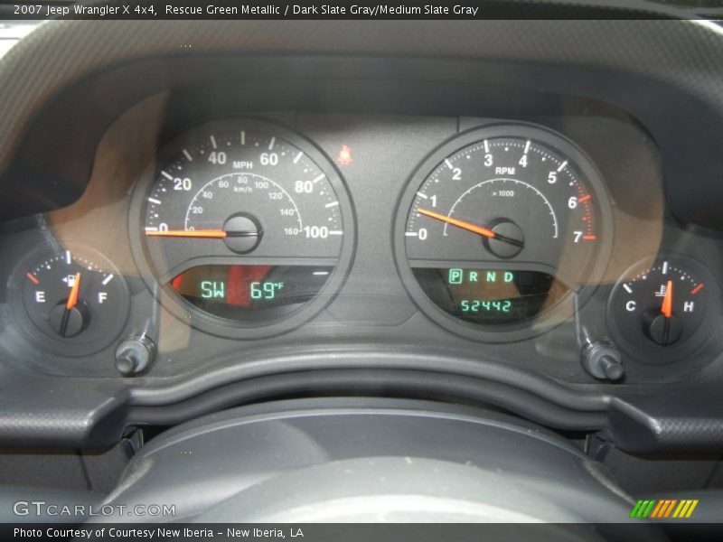 Rescue Green Metallic / Dark Slate Gray/Medium Slate Gray 2007 Jeep Wrangler X 4x4