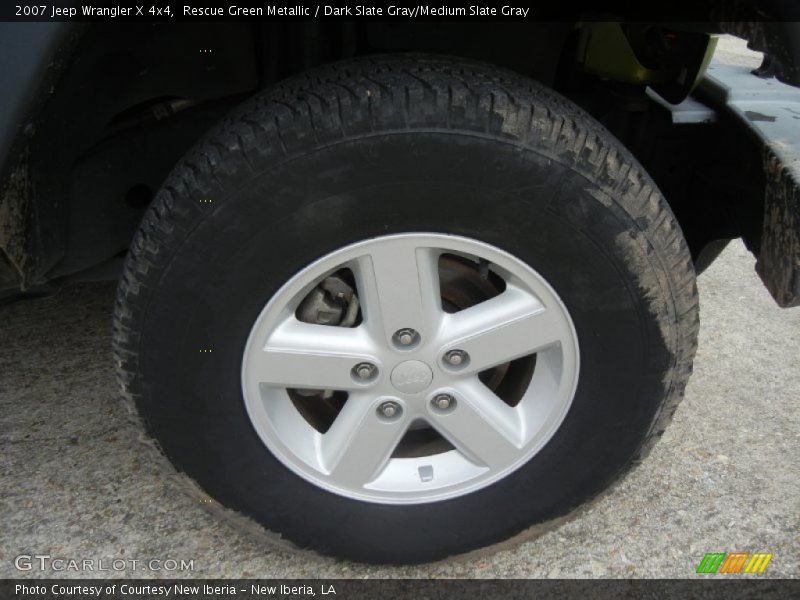 Rescue Green Metallic / Dark Slate Gray/Medium Slate Gray 2007 Jeep Wrangler X 4x4