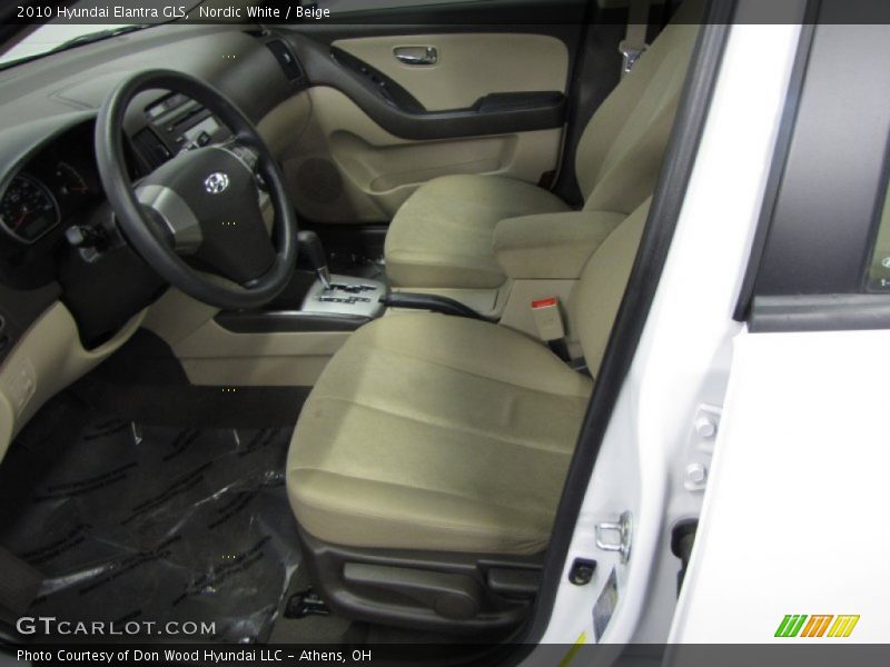 Nordic White / Beige 2010 Hyundai Elantra GLS