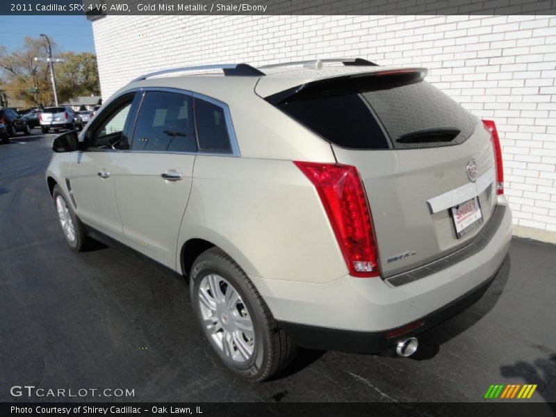 Gold Mist Metallic / Shale/Ebony 2011 Cadillac SRX 4 V6 AWD