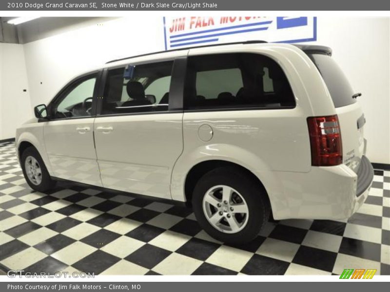 Stone White / Dark Slate Gray/Light Shale 2010 Dodge Grand Caravan SE