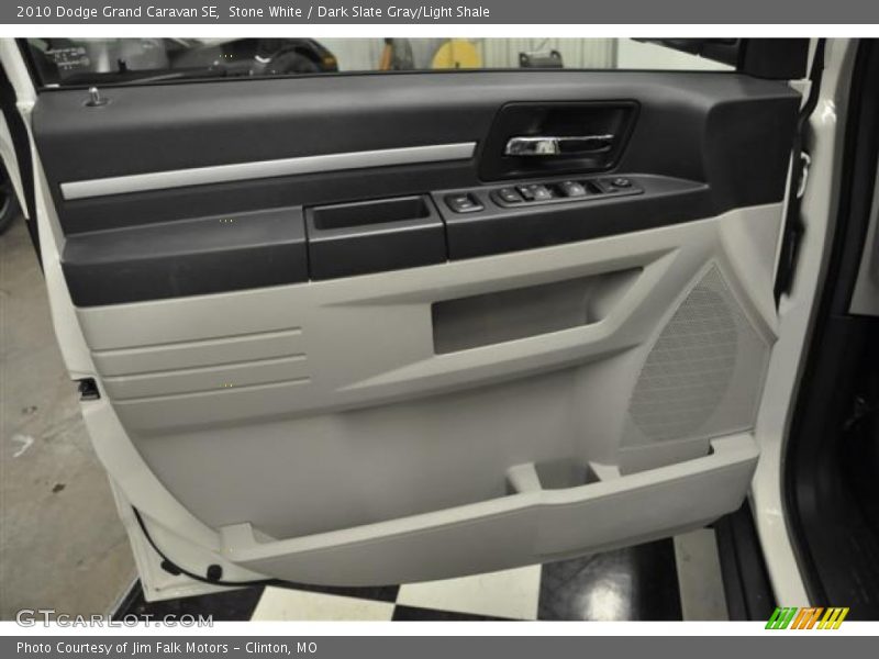Stone White / Dark Slate Gray/Light Shale 2010 Dodge Grand Caravan SE