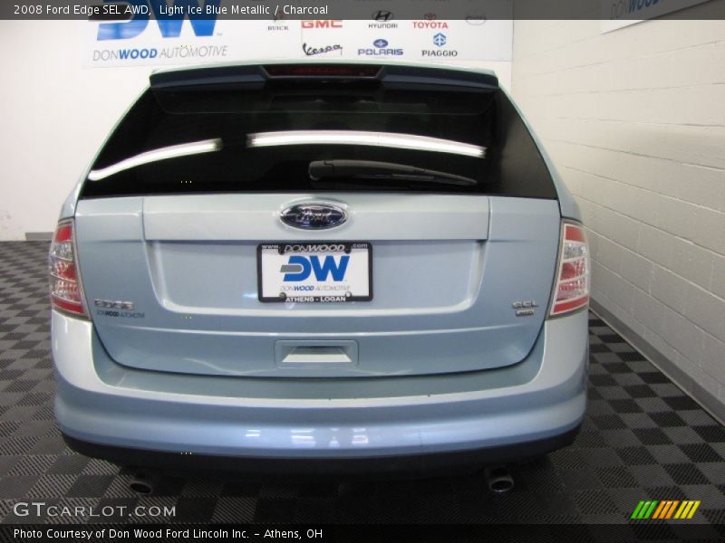Light Ice Blue Metallic / Charcoal 2008 Ford Edge SEL AWD