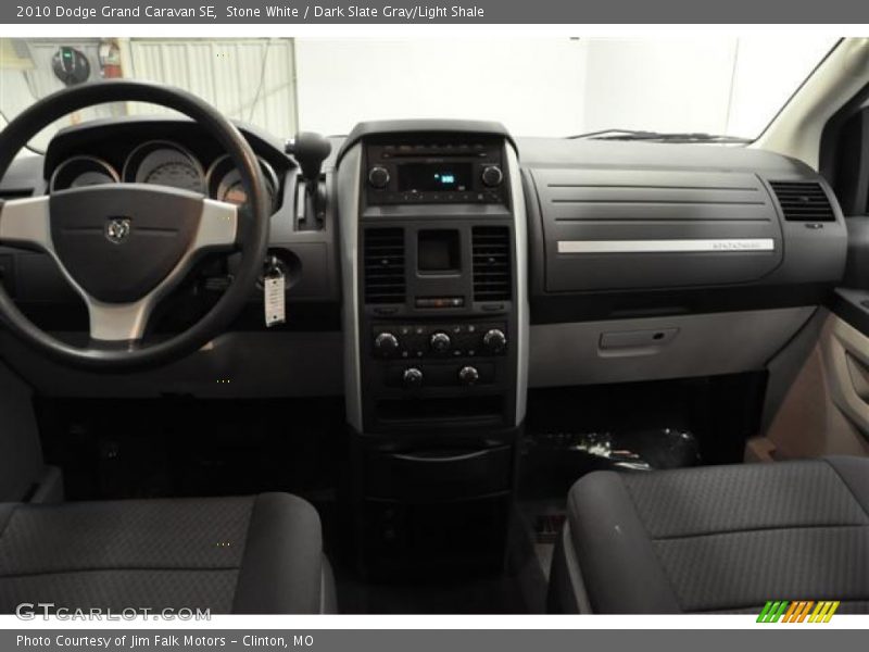 Stone White / Dark Slate Gray/Light Shale 2010 Dodge Grand Caravan SE