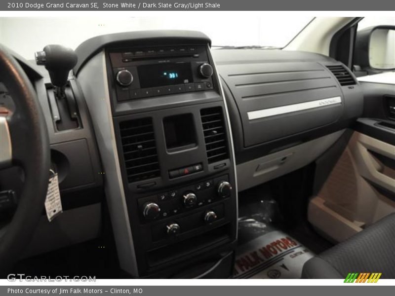 Stone White / Dark Slate Gray/Light Shale 2010 Dodge Grand Caravan SE