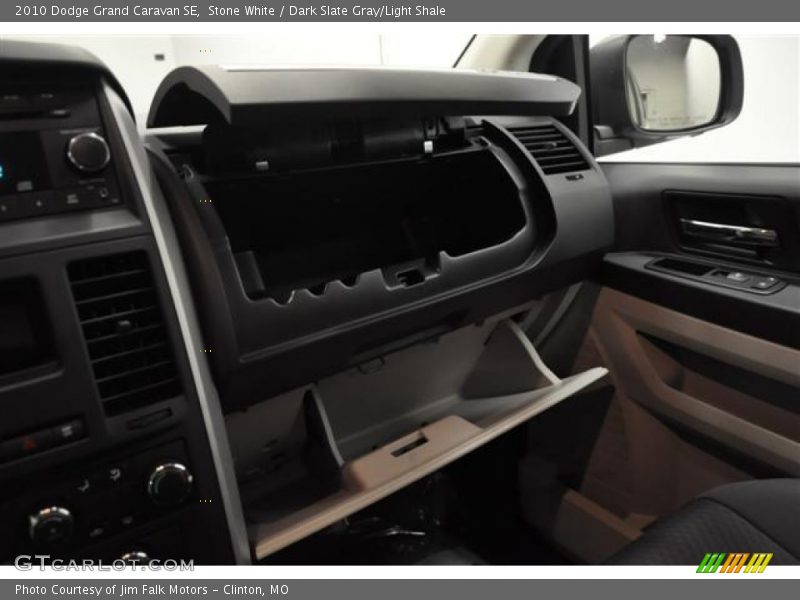 Stone White / Dark Slate Gray/Light Shale 2010 Dodge Grand Caravan SE
