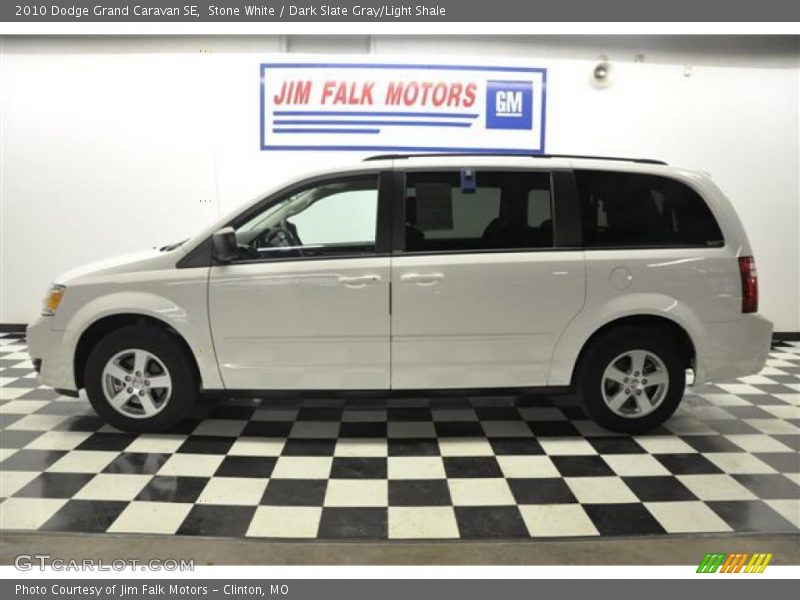 Stone White / Dark Slate Gray/Light Shale 2010 Dodge Grand Caravan SE