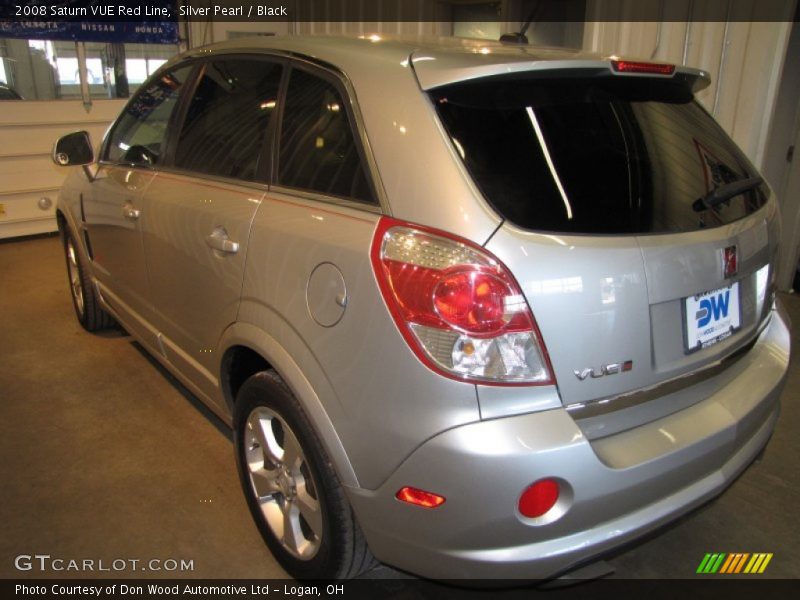 Silver Pearl / Black 2008 Saturn VUE Red Line
