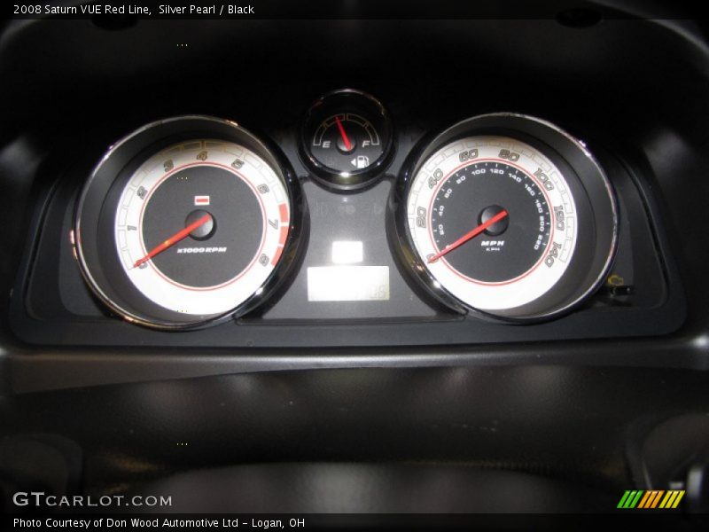 Silver Pearl / Black 2008 Saturn VUE Red Line