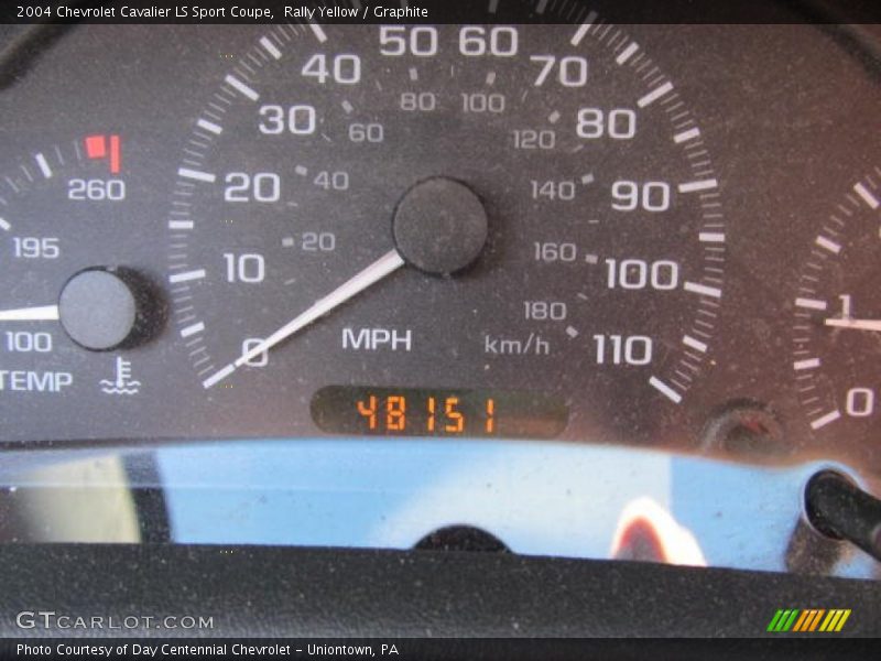 Rally Yellow / Graphite 2004 Chevrolet Cavalier LS Sport Coupe