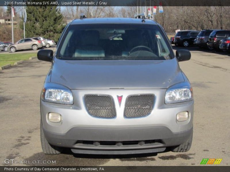 Liquid Silver Metallic / Gray 2006 Pontiac Montana SV6 AWD