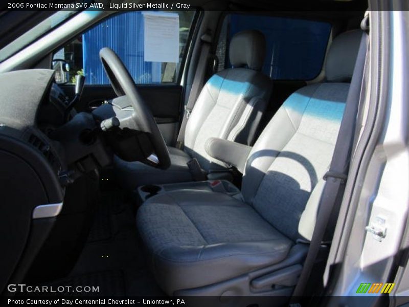 Liquid Silver Metallic / Gray 2006 Pontiac Montana SV6 AWD