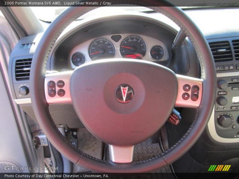 Liquid Silver Metallic / Gray 2006 Pontiac Montana SV6 AWD