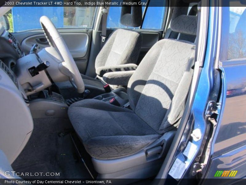 Indigo Blue Metallic / Medium Gray 2003 Chevrolet Tracker LT 4WD Hard Top