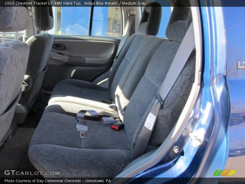 Indigo Blue Metallic / Medium Gray 2003 Chevrolet Tracker LT 4WD Hard Top