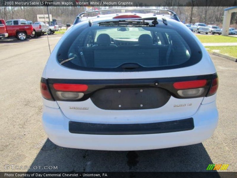 Vibrant White / Medium Graphite 2003 Mercury Sable LS Premium Wagon