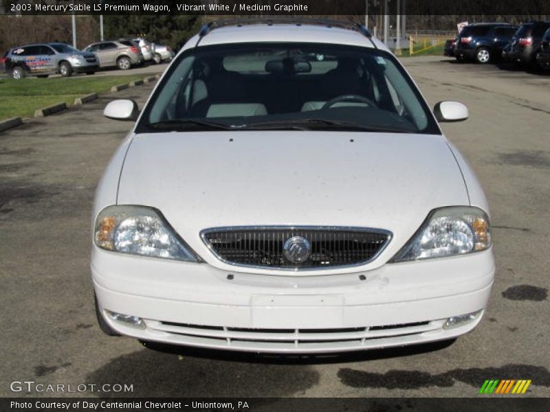 Vibrant White / Medium Graphite 2003 Mercury Sable LS Premium Wagon