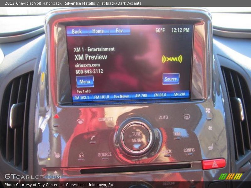 Controls of 2012 Volt Hatchback