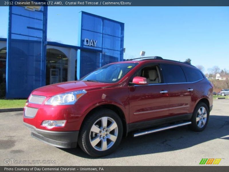 Crystal Red Tintcoat / Cashmere/Ebony 2012 Chevrolet Traverse LTZ AWD